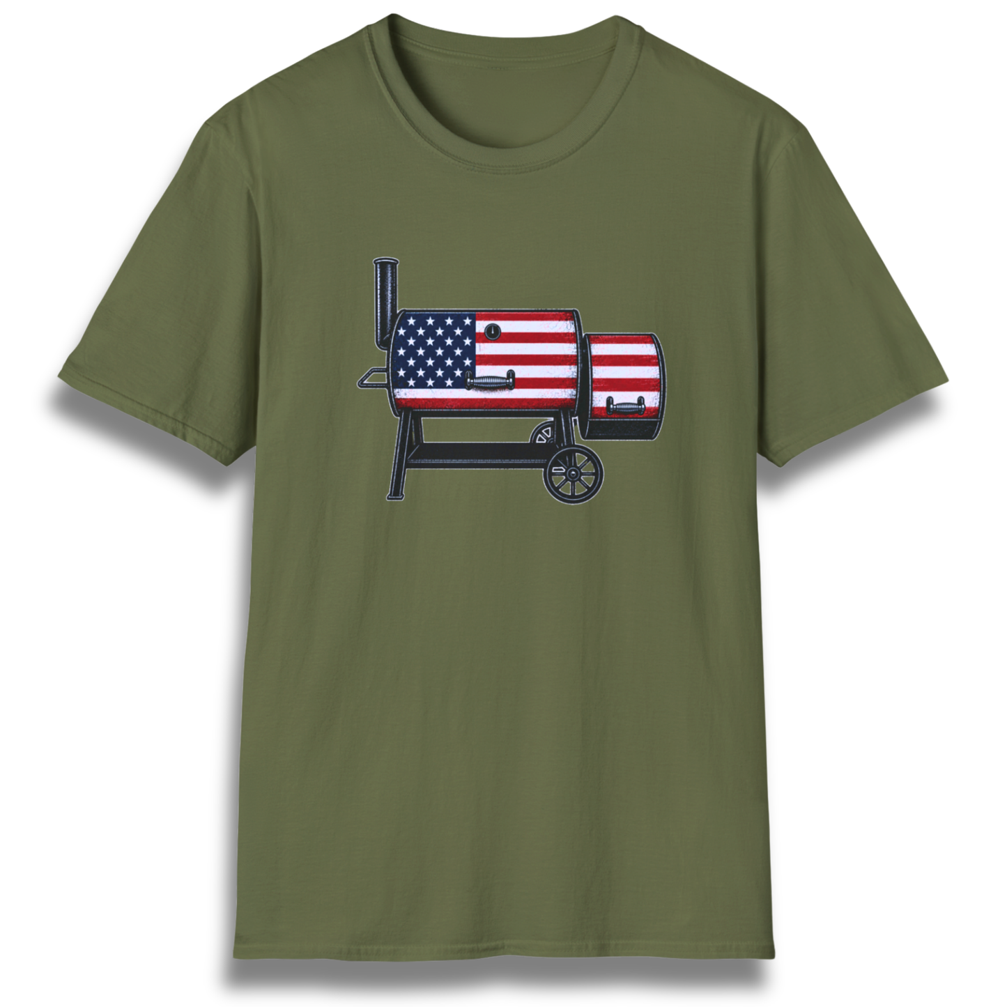 American Flag Offset T-Shirt