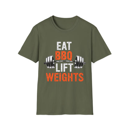 Eat BBQ Lift Weights T-Shirt