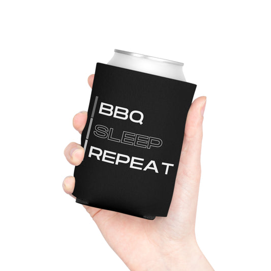 BBQ. Sleep. Repeat. Can Cooler