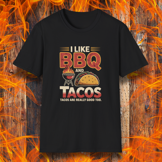 I Love BBQ And Tacos T-Shirt