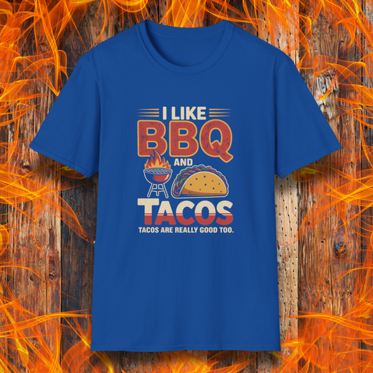 I Love BBQ And Tacos T-Shirt