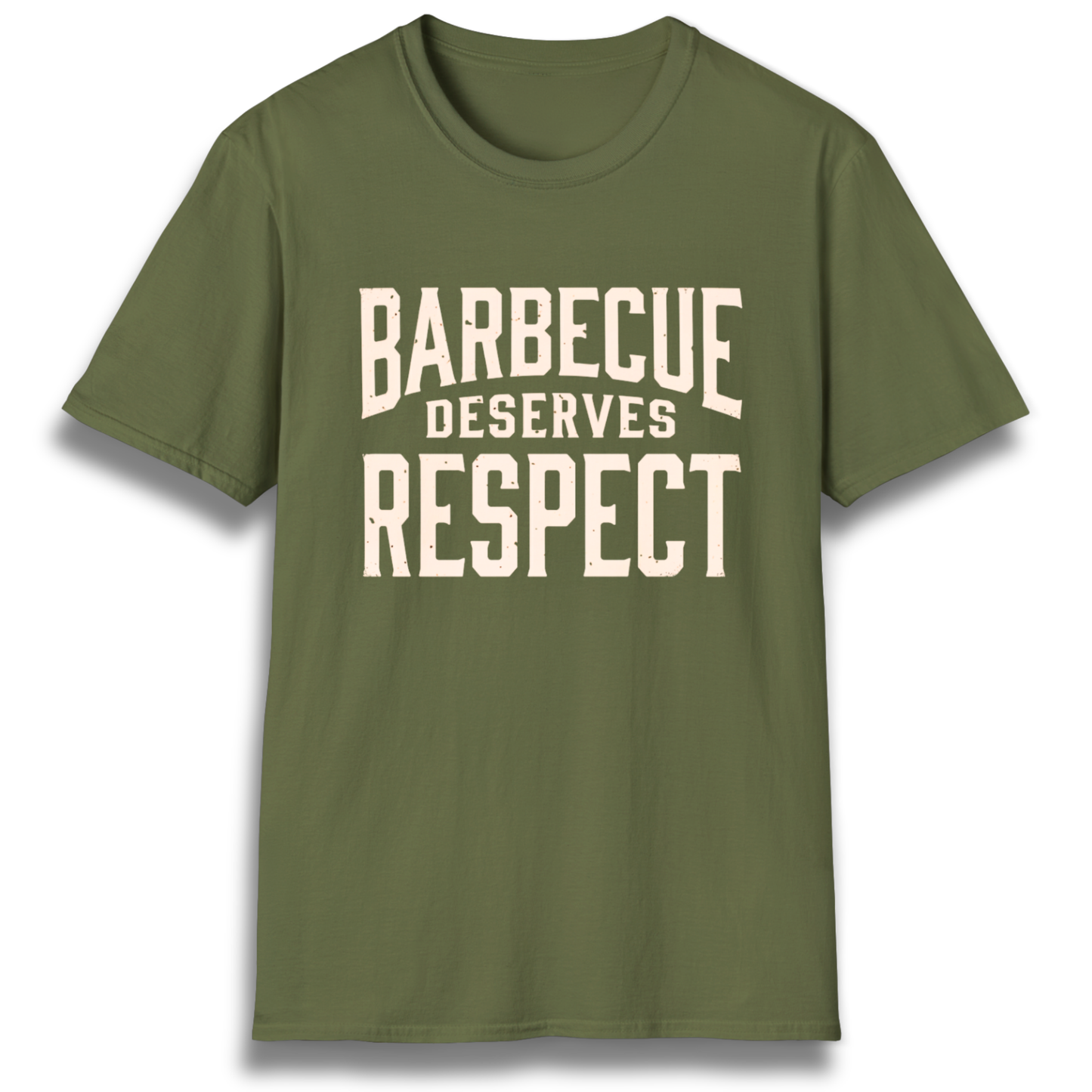 A T-Shirt with the phrase "Barbecue Deserves Respect"