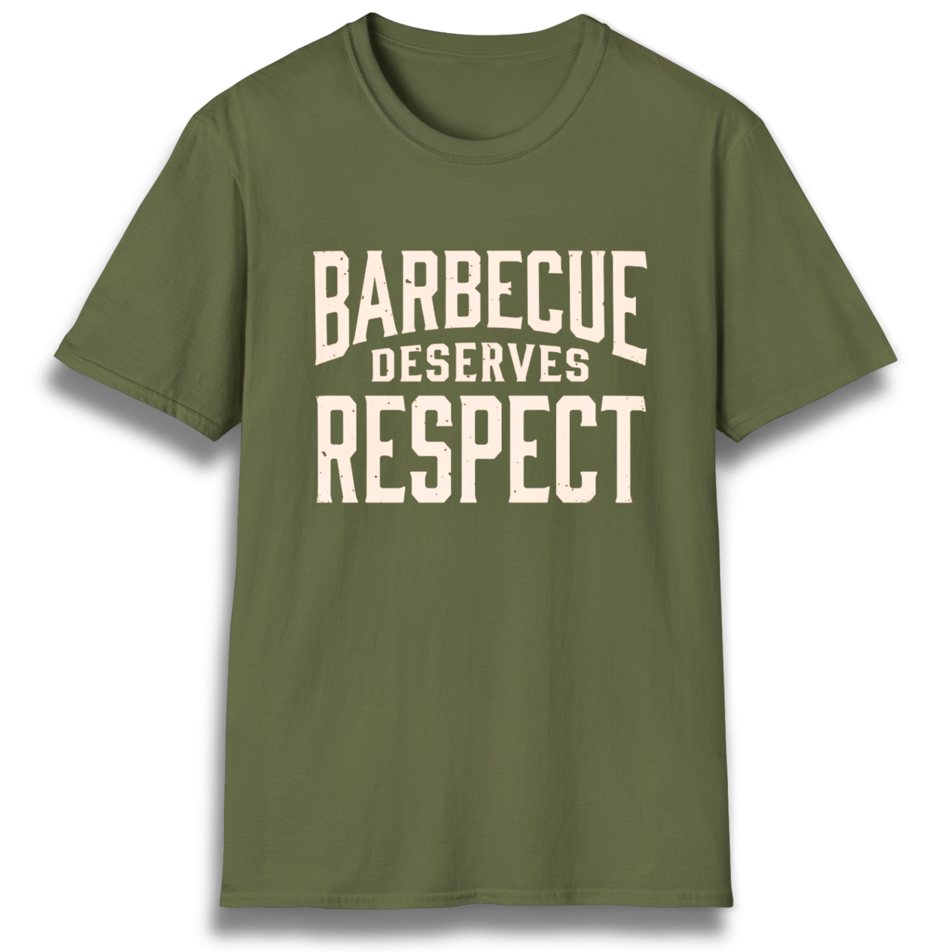 A T-Shirt with the phrase "Barbecue Deserves Respect"