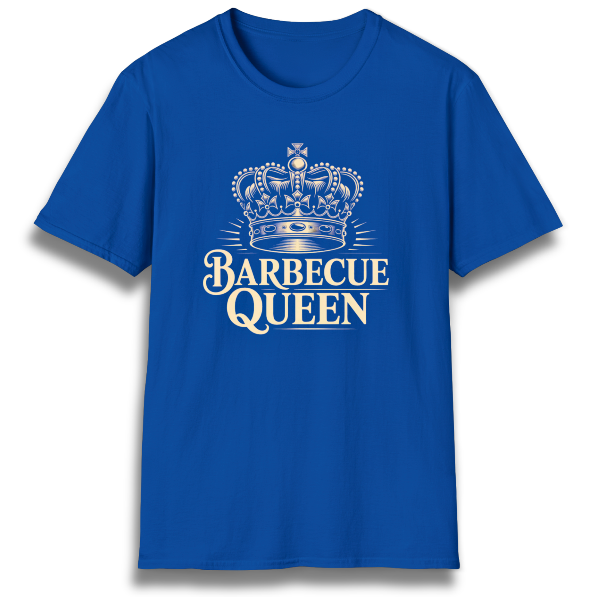 T-shirt with a crown graphic and the phrase that says "Barbecue Queen"