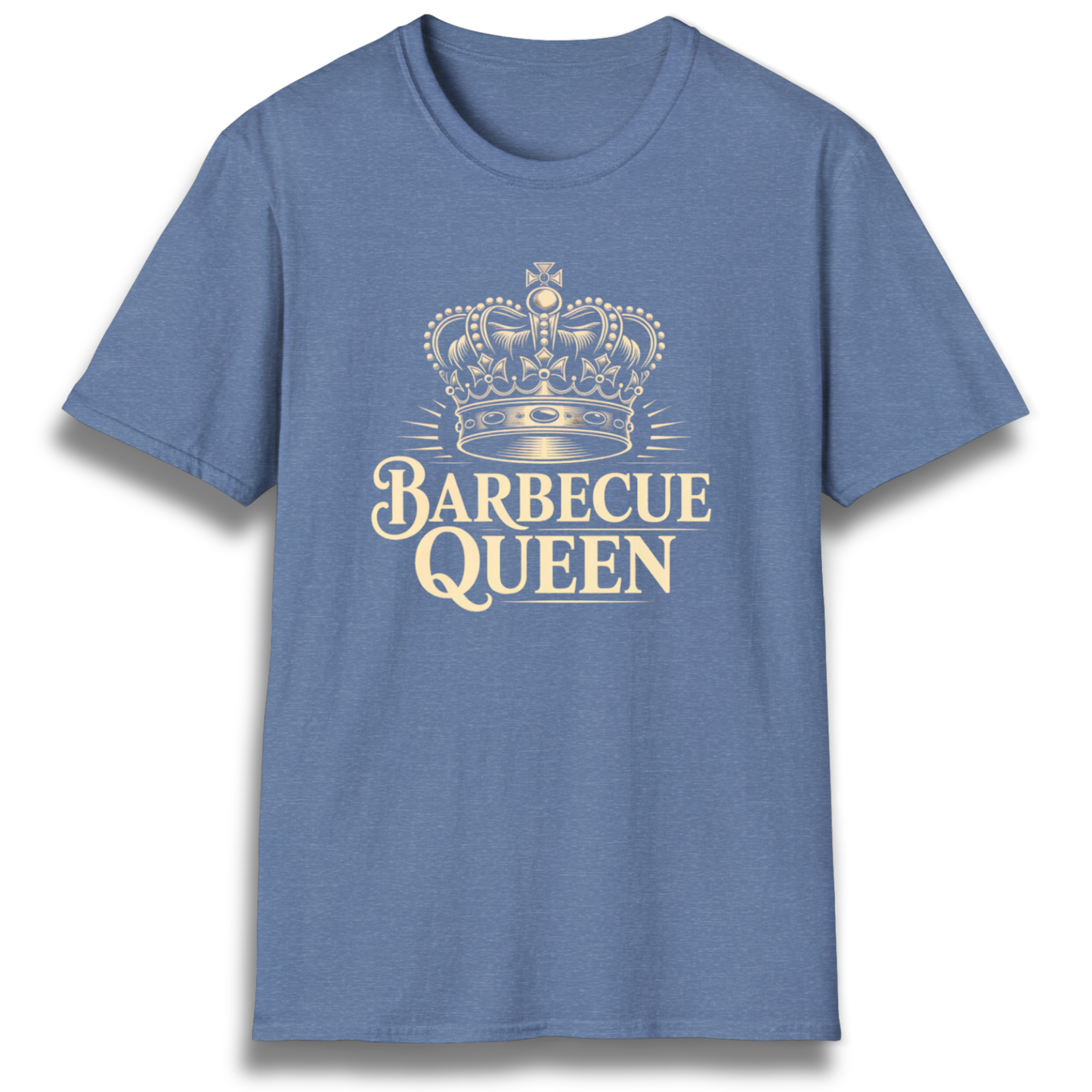 T-shirt with a crown graphic and the phrase that says "Barbecue Queen"
