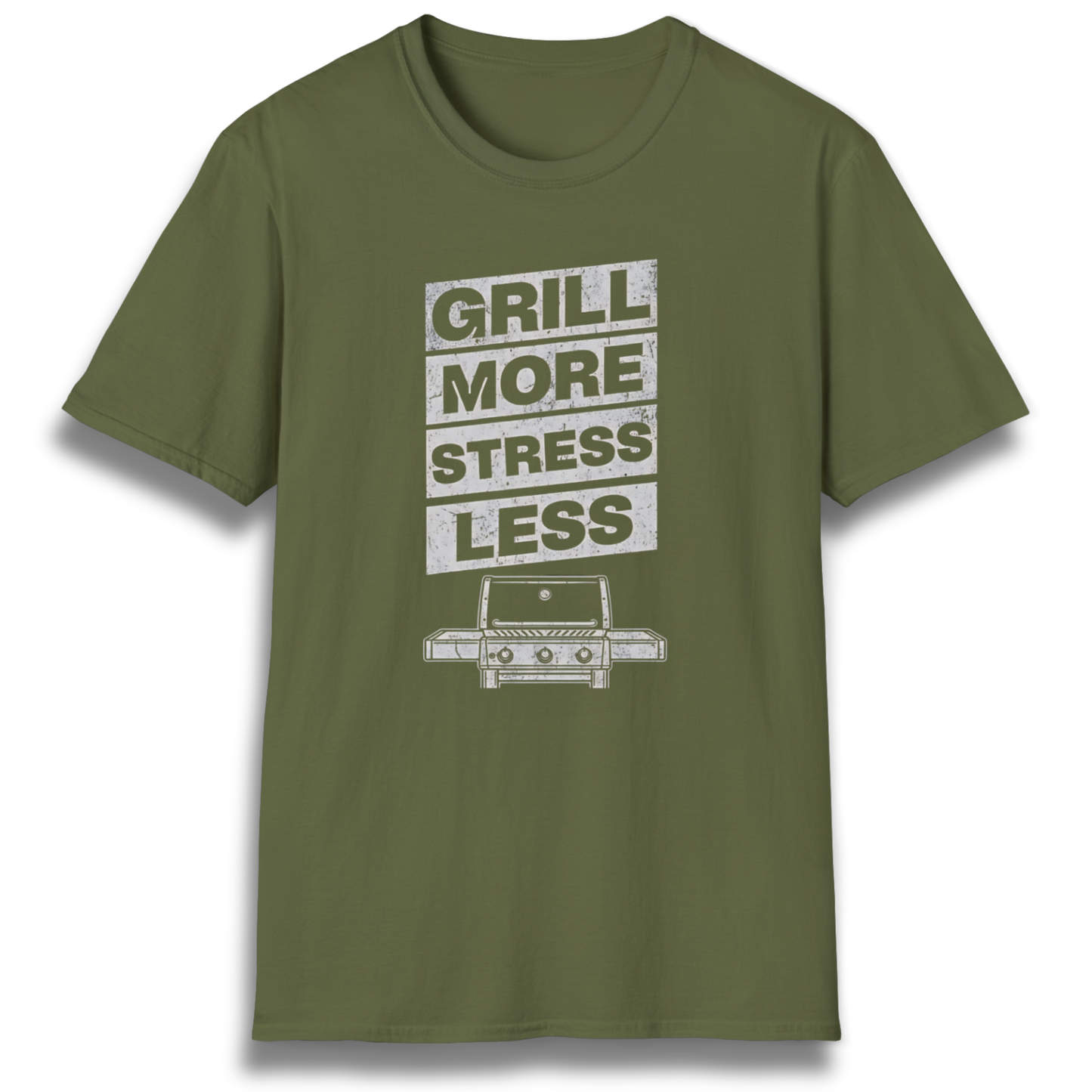 Grill More Stress Less T-Shirt
