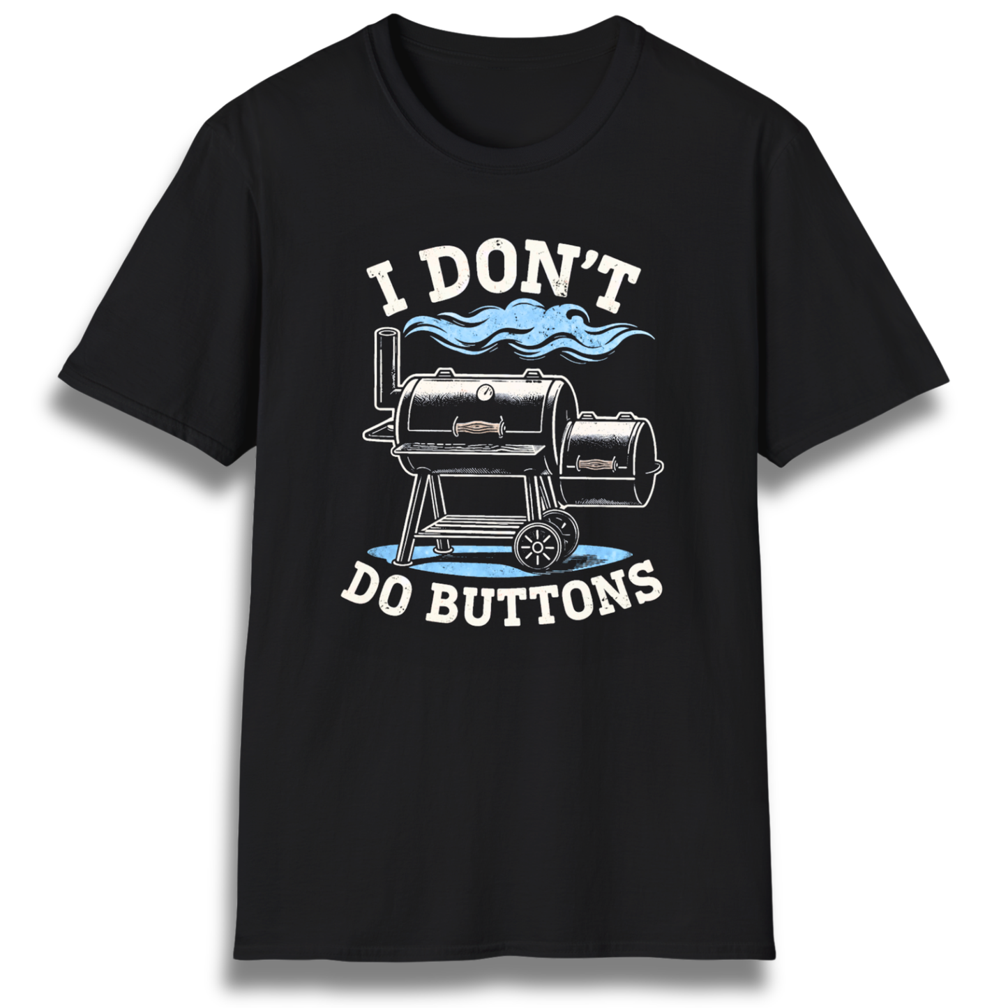 I Don't Do Buttons Offset T-Shirt