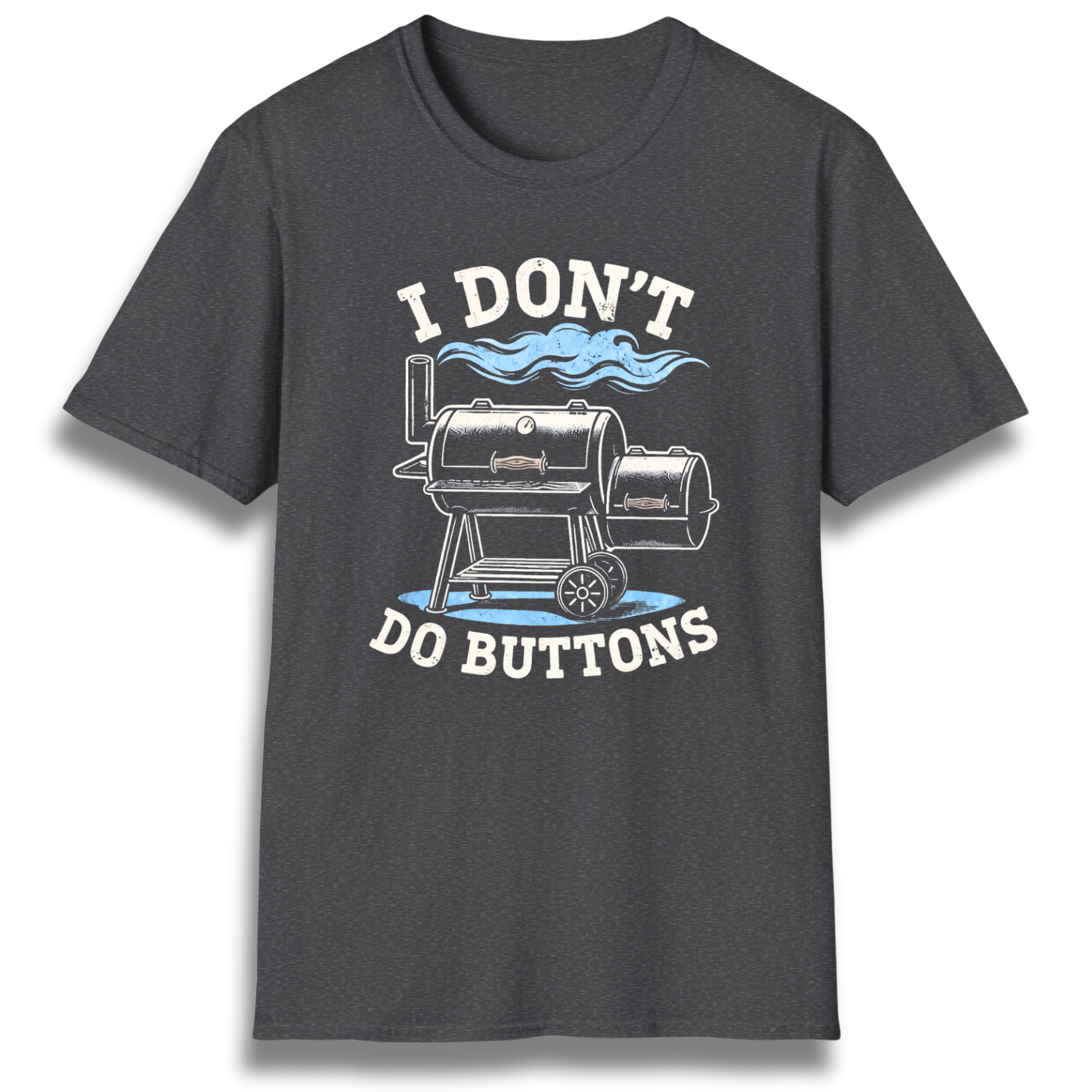I Don't Do Buttons Offset T-Shirt