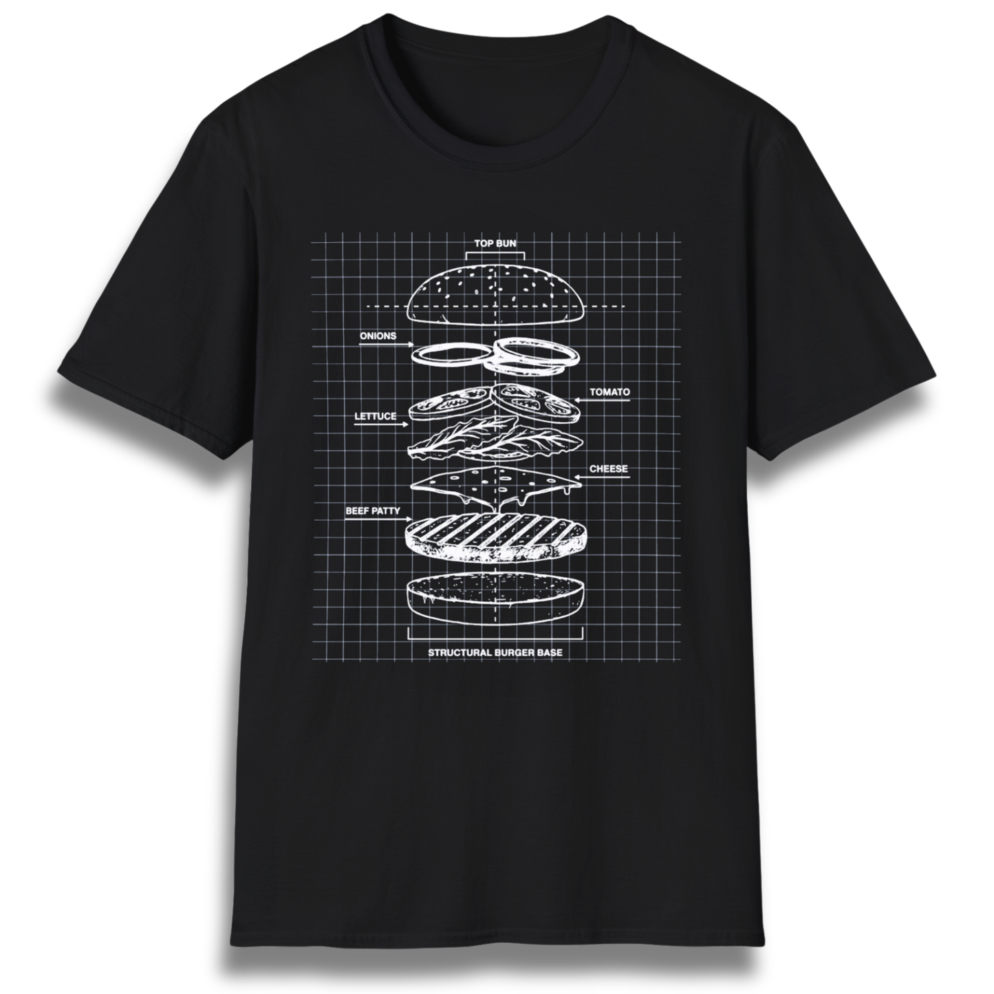 Burger Blueprint T-Shirt