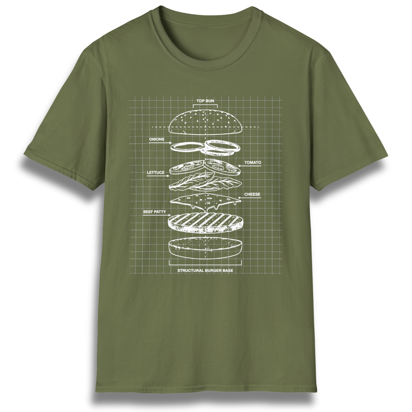 Burger Blueprint T-Shirt