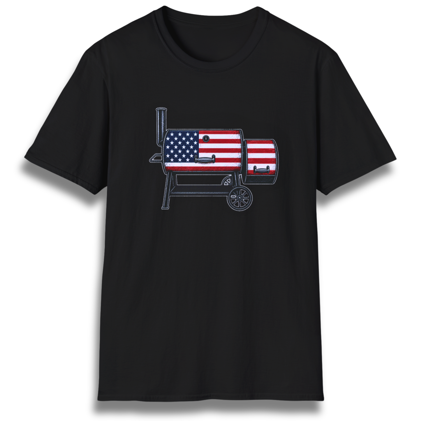 American Flag Offset T-Shirt