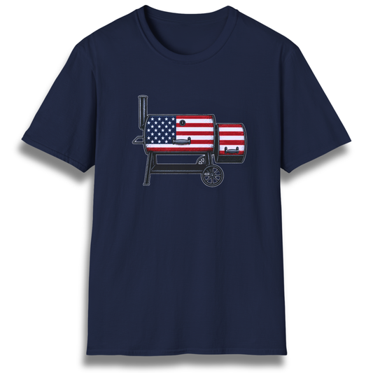 American Flag Offset T-Shirt