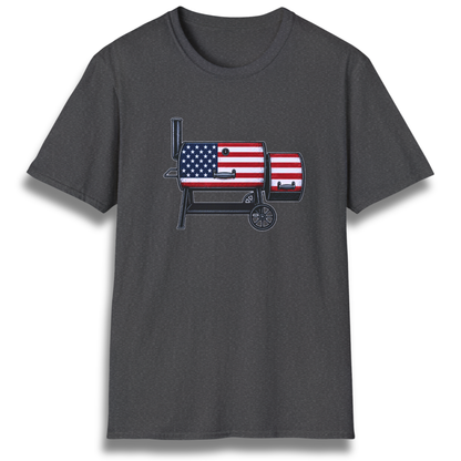 American Flag Offset T-Shirt