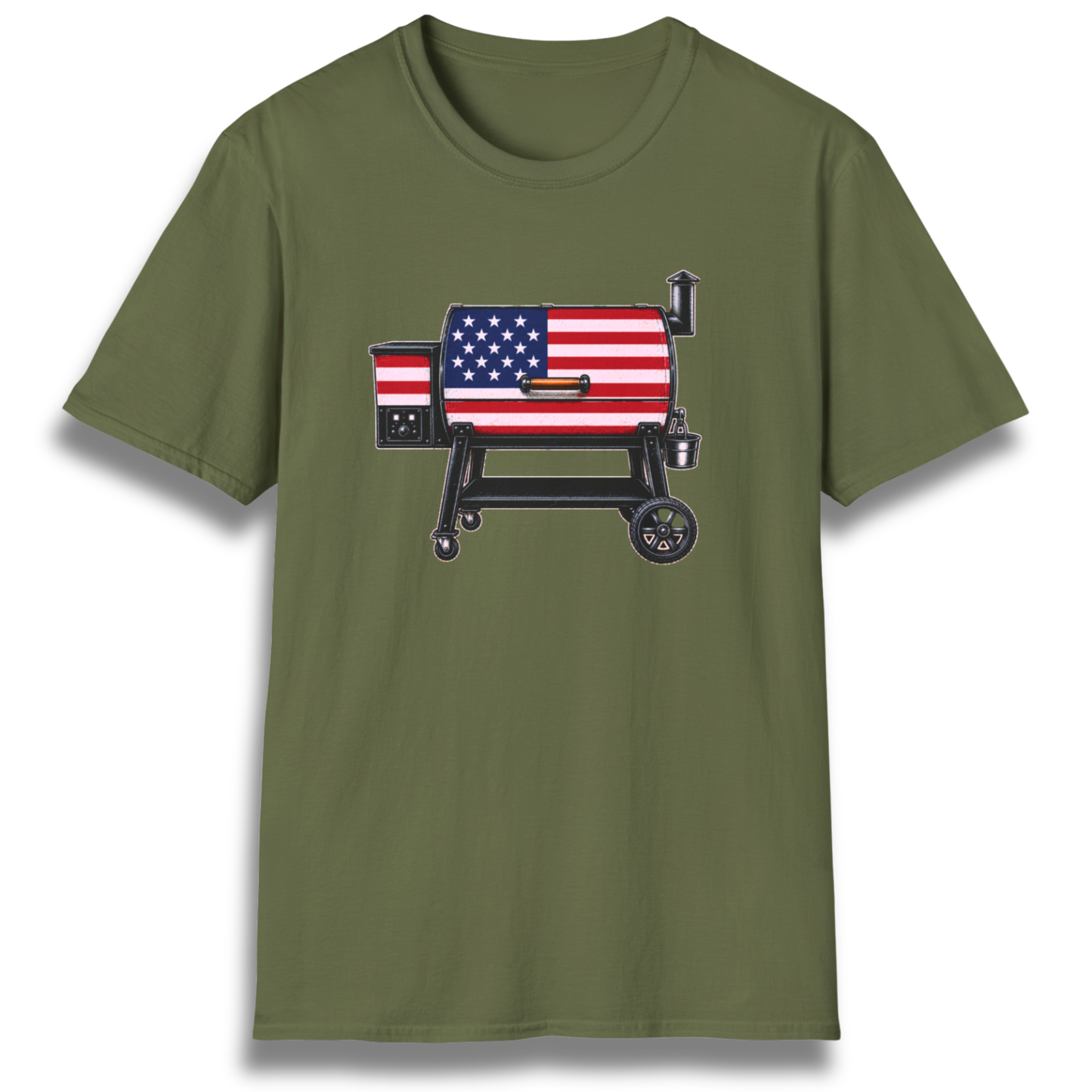 American Flag Pellet Grill T-Shirt