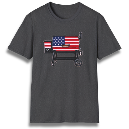 American Flag Pellet Grill T-Shirt