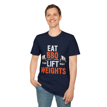 Eat BBQ Lift Weights T-Shirt