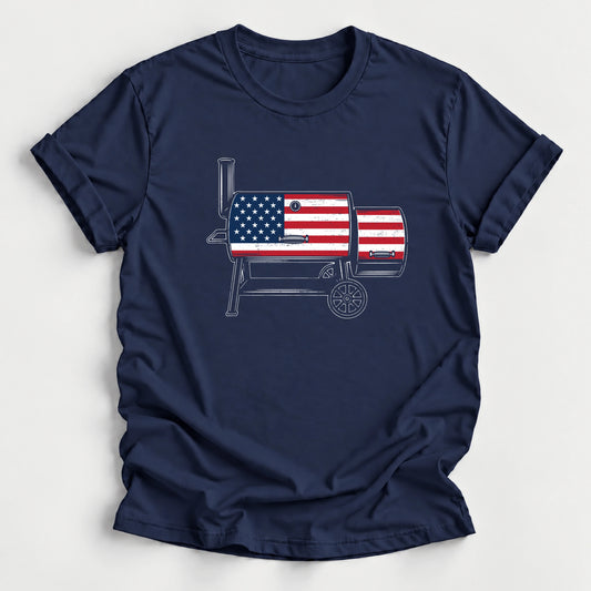 American Flag Offset T-Shirt